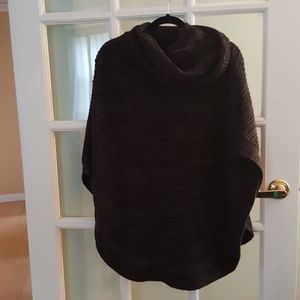 Black and grey Poncho